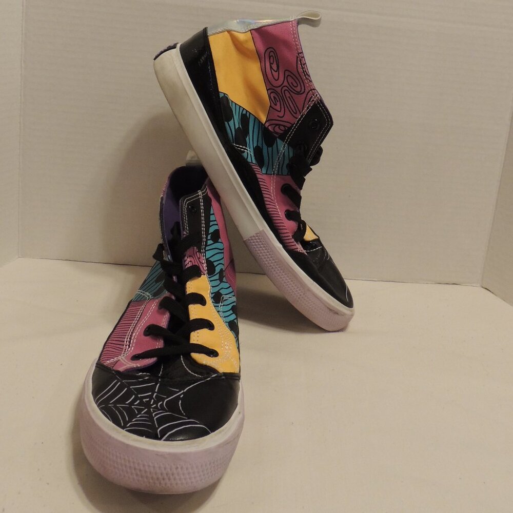 Disney Shoes Nightnare Christmas Woman Size 11 Black Yellow Purple Outdoor Shoes